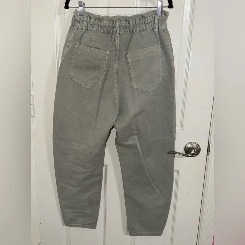 ZARA Paperbag Waist Pants High Rise Women Size 6